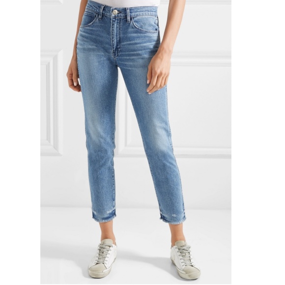 3x1 w3 straight authentic crop jeans